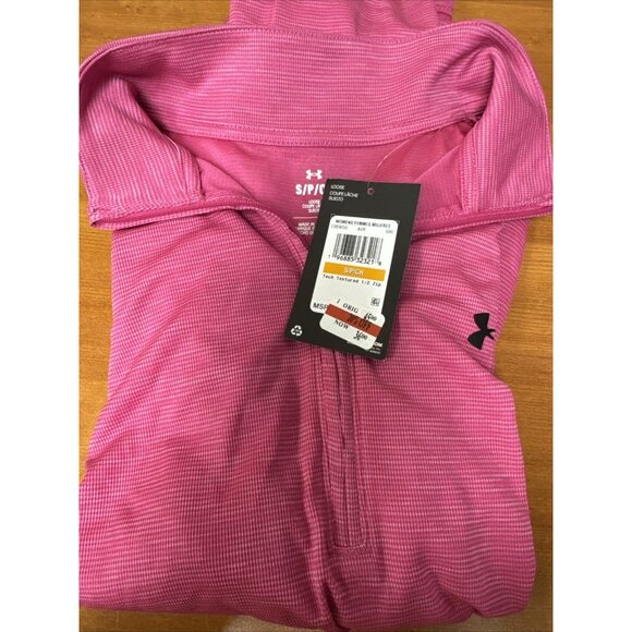 Under Armour Women's Tech Quarter Zip Pink, Small - Picture 3 of 5